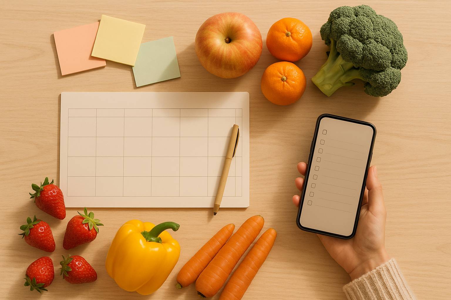 Cómo planificar tus comidas de la semana sin estrés