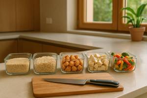 Consejos para organizar un batch cooking saludable en 2 horas